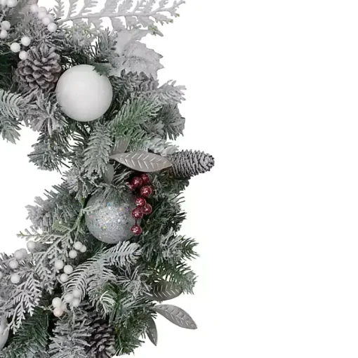 Sale Ornaments and Frosted Cedar Berries Wreath Wreaths
