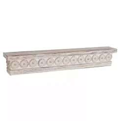 Kirklands Home Shelves|Ornate Farmhouse Wooden Wall Shelf, 36 in.