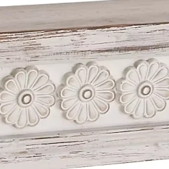 Kirklands Home Shelves|Ornate Farmhouse Wooden Wall Shelf, 36 in.