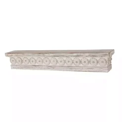 Kirklands Home Shelves|Ornate Farmhouse Wooden Wall Shelf, 36 in.