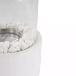 Kirklands Home Fire Pits|Outdoor Tabletop Fireplace on Base White