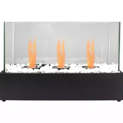 Kirklands Home Fire Pits|Outdoor Triple Flame Tabletop Fireplace