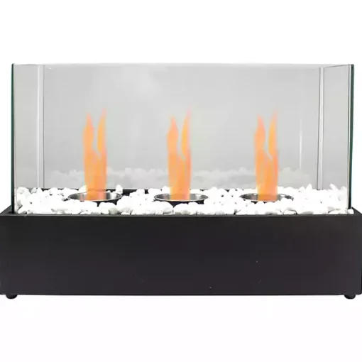 Kirklands Home Fire Pits|Outdoor Triple Flame Tabletop Fireplace
