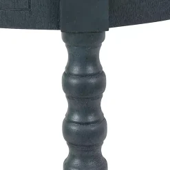 Kirklands Home Accent & End Tables|Oval Antique Navy Accent Table Blue