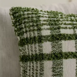 Hot Oversized Green Plaid Pillow Pillows