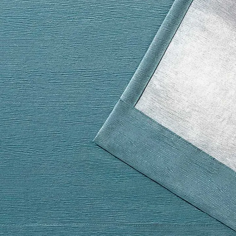 Kirklands Home Curtains & Drapes|Oxford Teal Thermal Curtain Panel Set, 84 in.