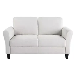 Kirklands Home Sofas & Loveseats|Oyster Walter Loveseat Ivory