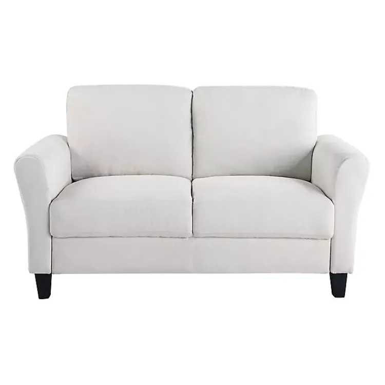 Kirklands Home Sofas & Loveseats|Oyster Walter Loveseat Ivory