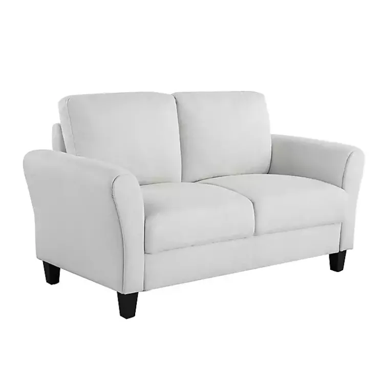Kirklands Home Sofas & Loveseats|Oyster Walter Loveseat Ivory