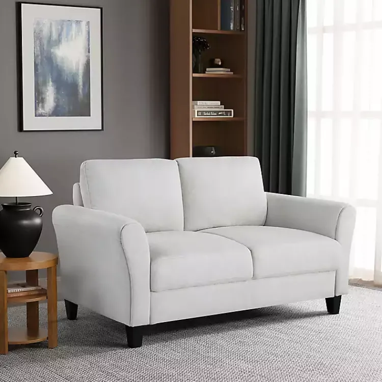 Kirklands Home Sofas & Loveseats|Oyster Walter Loveseat Ivory