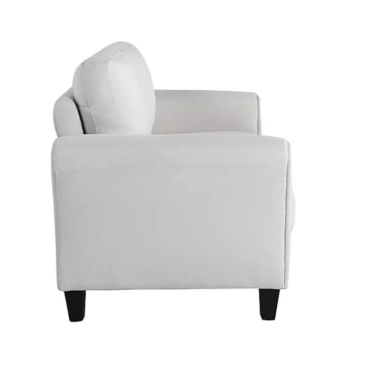 Kirklands Home Sofas & Loveseats|Oyster Walter Loveseat Ivory