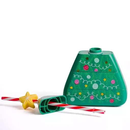 Kirklands Home Glassware & Drinkware|Packed Party Christmas Tree Sipper Green