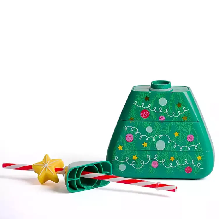 Kirklands Home Glassware & Drinkware|Packed Party Christmas Tree Sipper Green