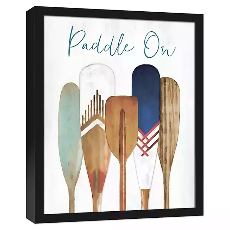 Kirklands Home Canvas Art|Paddle On Framed Canvas Art Print Multi