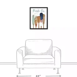 Kirklands Home Canvas Art|Paddle On Framed Canvas Art Print Multi