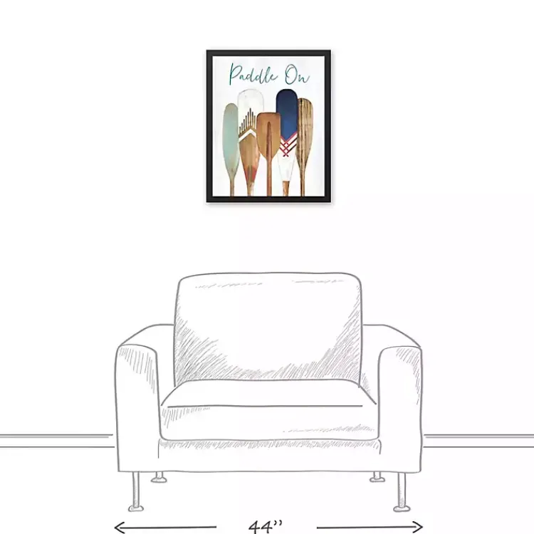 Kirklands Home Canvas Art|Paddle On Framed Canvas Art Print Multi