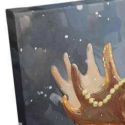 Discount Painty Christmas Moose Canvas Art Print Christmas Art & Wall Decor