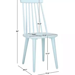 Kirklands Home Dining Chairs|Pale Burris Dining Chairs, Set of 2 Blue