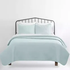 Kirklands Home Bedspreads & Coverlets|Pale Herring 3-pc. Twin Quilted Coverlet Set Blue