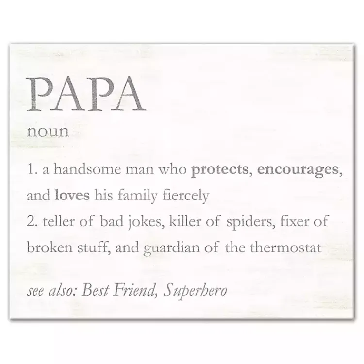 Kirklands Home Wall Quotes & Signs|Papa Definition Wall Plaque