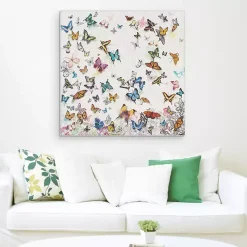 Kirklands Home Canvas Art|Papillon Canvas Art Print Multi