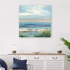 Kirklands Home Canvas Art|Paradise Beach Canvas Art Print, 30x30 in. Blue