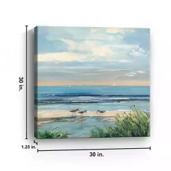Kirklands Home Canvas Art|Paradise Beach Canvas Art Print, 30x30 in. Blue