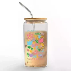 Kirklands Home Glassware & Drinkware|Paris Flower Market Glass Tumbler