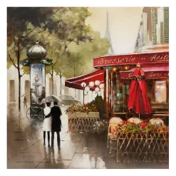 Kirklands Home Canvas Art|Paris in the Rain Giclee Canvas Art Print Multi
