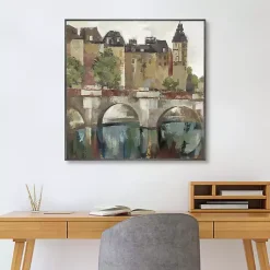 Kirklands Home Canvas Art|Paris Late Summer Framed Canvas Art Print Multi