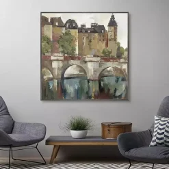 Kirklands Home Canvas Art|Paris Late Summer Framed Canvas Art Print Multi