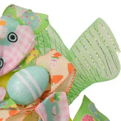 Online Pastel Easter Eggs and Ribbons Wreath Easter Decorations