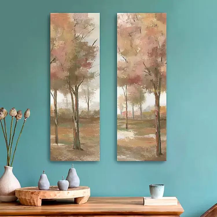 Kirklands Home Canvas Art|Pastel Meadow Canvas Art Prints, Set of 2 Brown