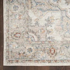 Kirklands Home Area Rugs|Pastel Medallion Washable Area Rug, 5x7 Gray