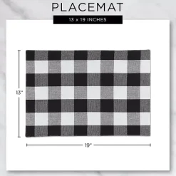 Kirklands Home Table Linens|Pastel Misty Dobby Placemats, Set of 6 Blue