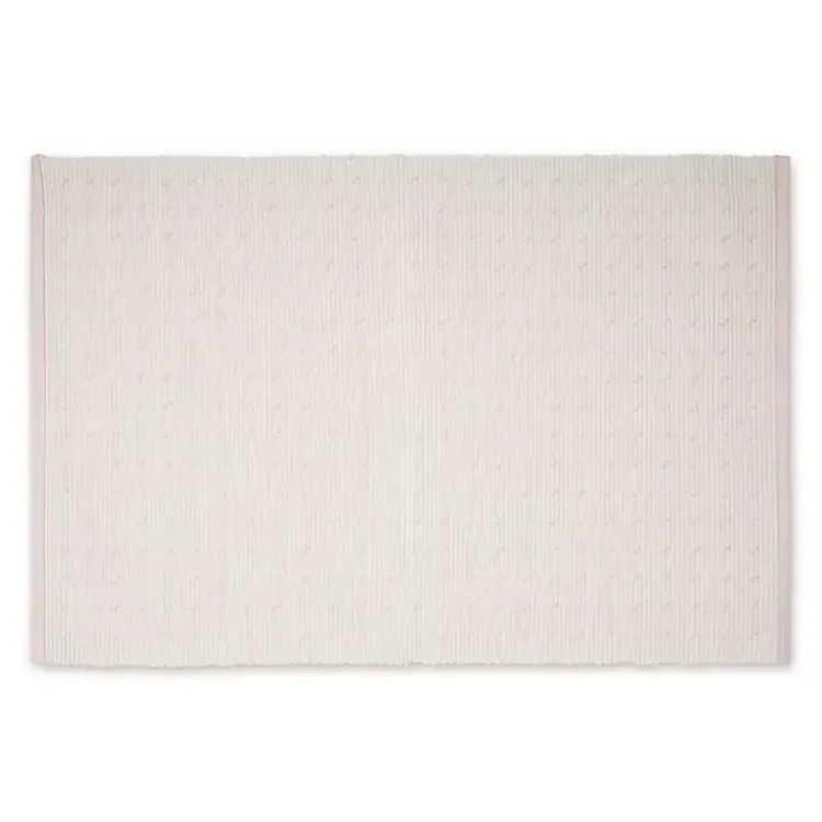 Kirklands Home Table Linens|Pastel Rose Dobby Placemats, Set of 6 Pink