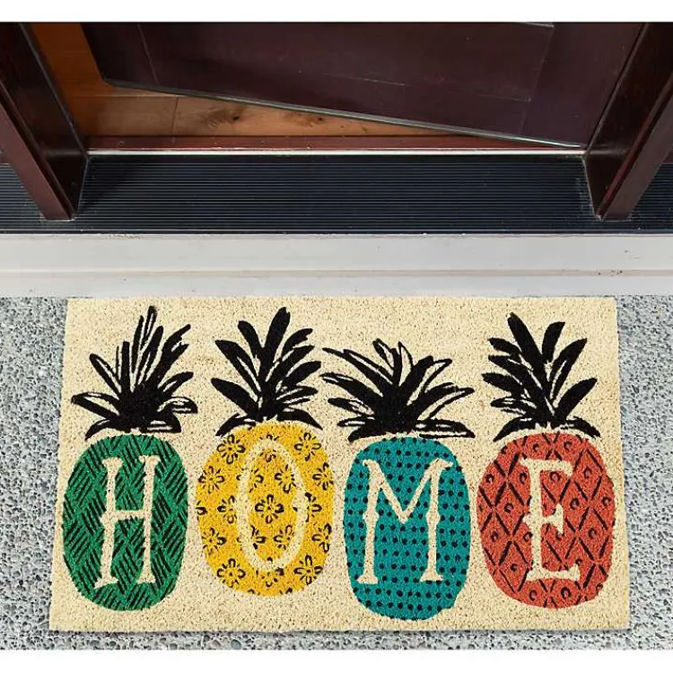 Kirklands Home Doormats|Patterned Pineapples Home Coir Doormat