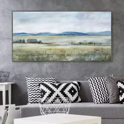 Kirklands Home Canvas Art|Patterson's Farm Framed Canvas Art Print Green