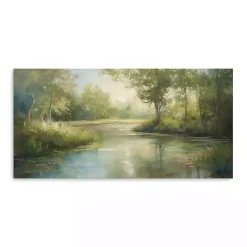 Kirklands Home Canvas Art|Peaceful Currents Canvas Art Print Green