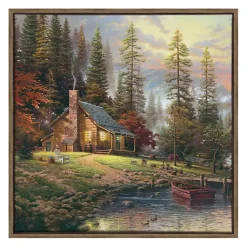 Kirklands Home Canvas Art|Peaceful Retreat Framed Canvas Art Print