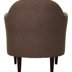 Kirklands Home Accent Chairs|Pecan Julian Upholstered Accent Chair Brown