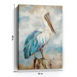 Kirklands Home Canvas Art|Pelican Perch Canvas Art Print, 32x48 in.