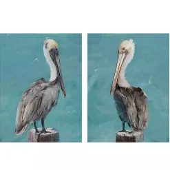 Kirklands Home Canvas Art|Pelican Perch I & II Canvas Art Prints, Set of 2