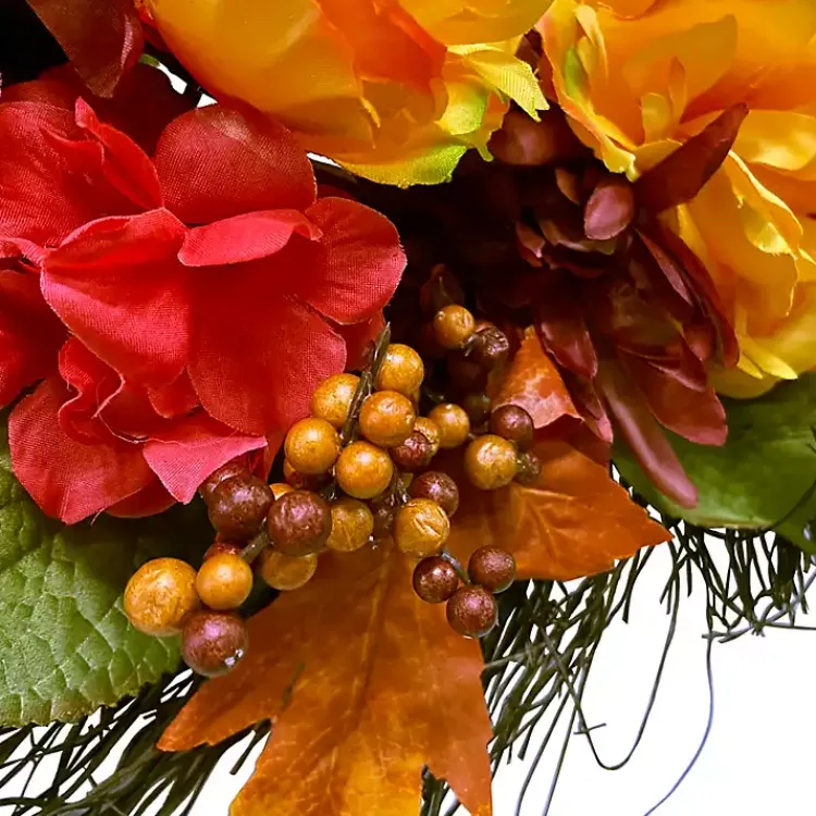 Peony and Mum Floral Wreath Wreaths