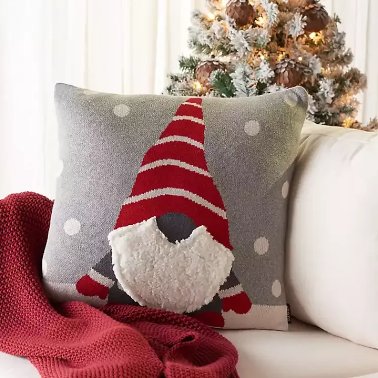 Peppermint Gnome Pillow Christmas Pillows