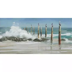 Kirklands Home Canvas Art|Perched By The Sea Canvas Art Print