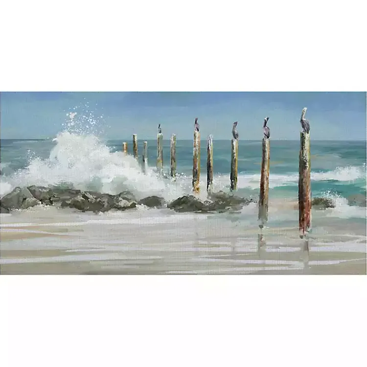 Kirklands Home Canvas Art|Perched By The Sea Canvas Art Print