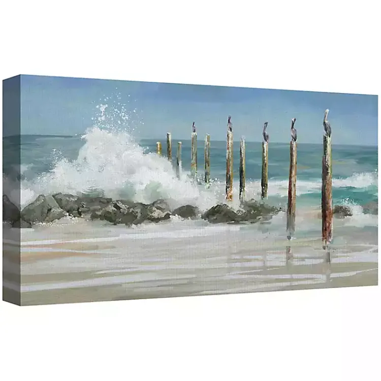Kirklands Home Canvas Art|Perched By The Sea Canvas Art Print
