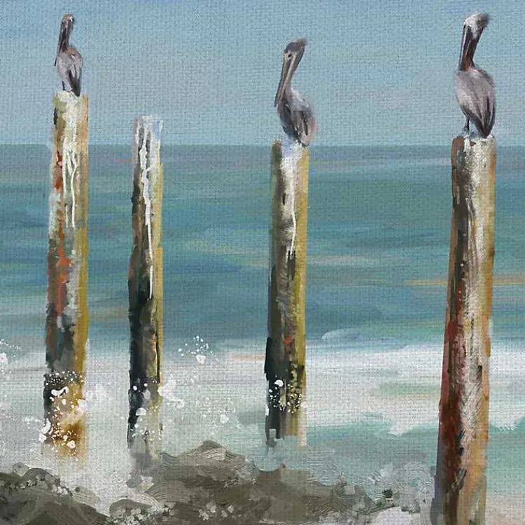 Kirklands Home Canvas Art|Perched By The Sea Canvas Art Print