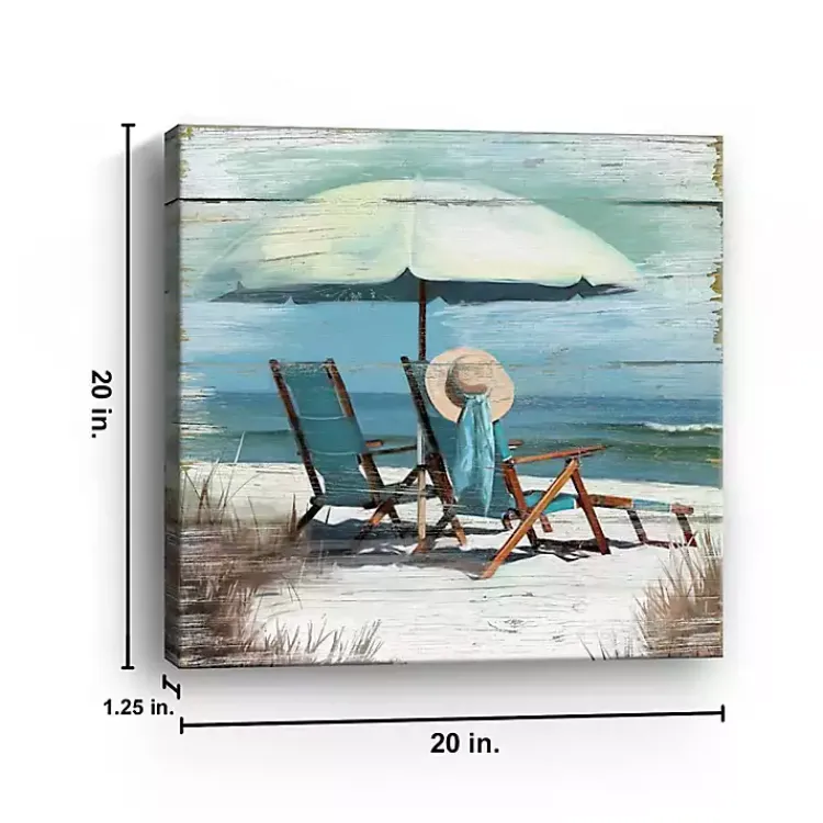 Kirklands Home Canvas Art|Perfect Spot Canvas Art Print, 20x20 in. Blue